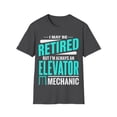 thumbnail image 1 of Retired Elevator Mechanic Elevator Tech Unisex Softstyle T-Shirt, 1 of 4