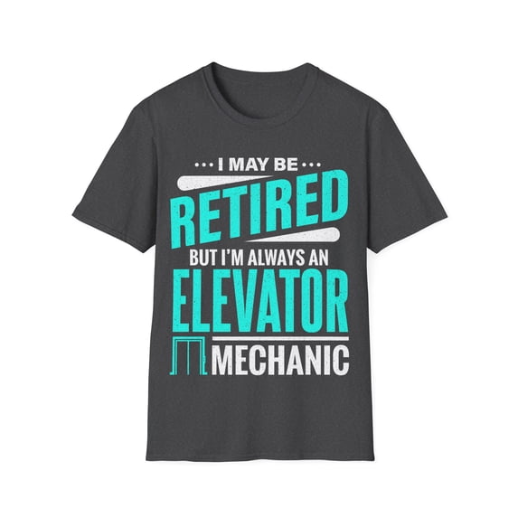 Retired Elevator Mechanic Elevator Tech Unisex Softstyle T-Shirt