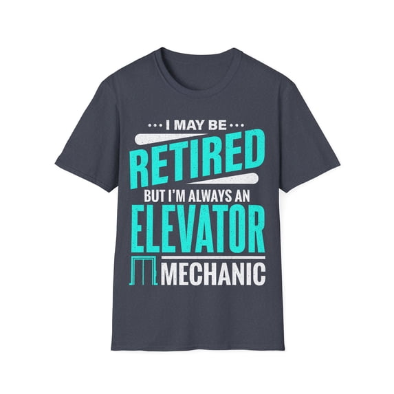 Retired Elevator Mechanic Elevator Tech Unisex Softstyle T-Shirt
