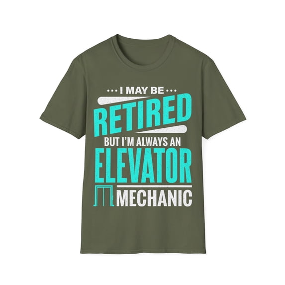 Retired Elevator Mechanic Elevator Tech Unisex Softstyle T-Shirt