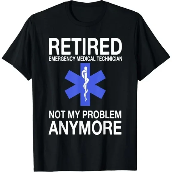 Retired Emt Great Emergency Medical Technician Retirement T-Shirt