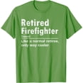 thumbnail image 1 of Retired Firefighter Funny Definition of Retirement Fireman Softstyle Unisex T-Shirt,Lime Color,Size M, 1 of 5