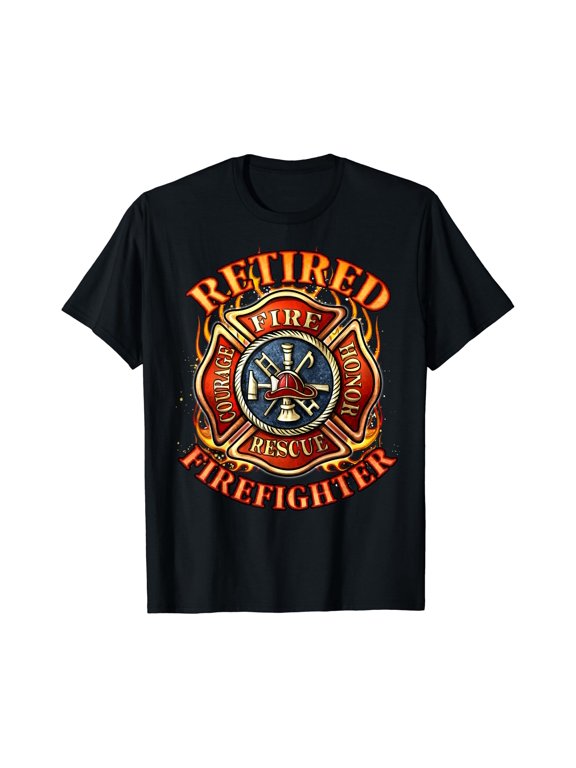 Retired Firefighter Gift Fireman Retirement Party Gift T-Shirt