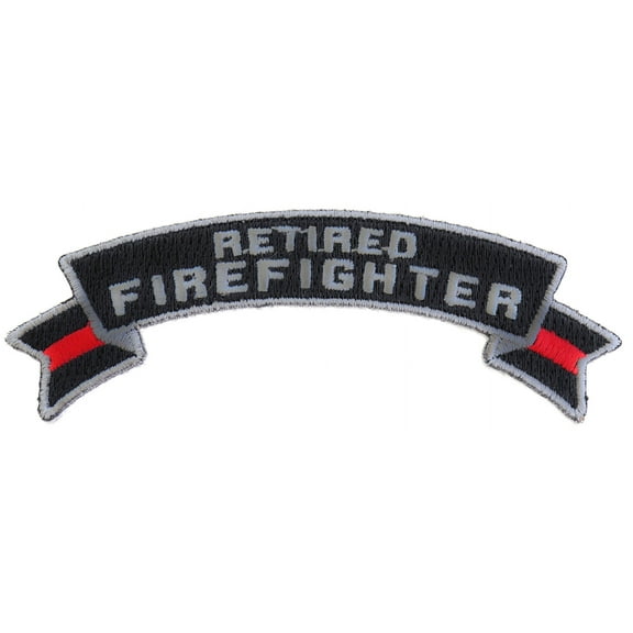 Retired Firefighter Rocker Patch