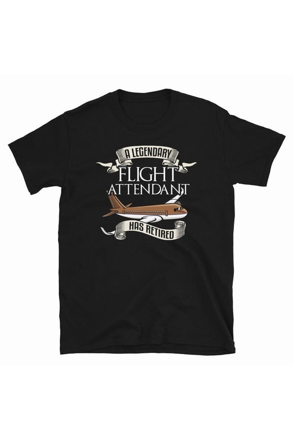 Retired Flight Attendant Shirt Cabin Crew Gift Party Humor Graphic Tee,for men and women up to 5XL