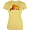 thumbnail image 1 of Retired Golf Golfer Sunset Juniors Soft T Shirt Yellow SM, 1 of 1