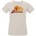 thumbnail image 1 of Retired Golf Golfer Sunset Womens T Shirt Natural SM, 1 of 1