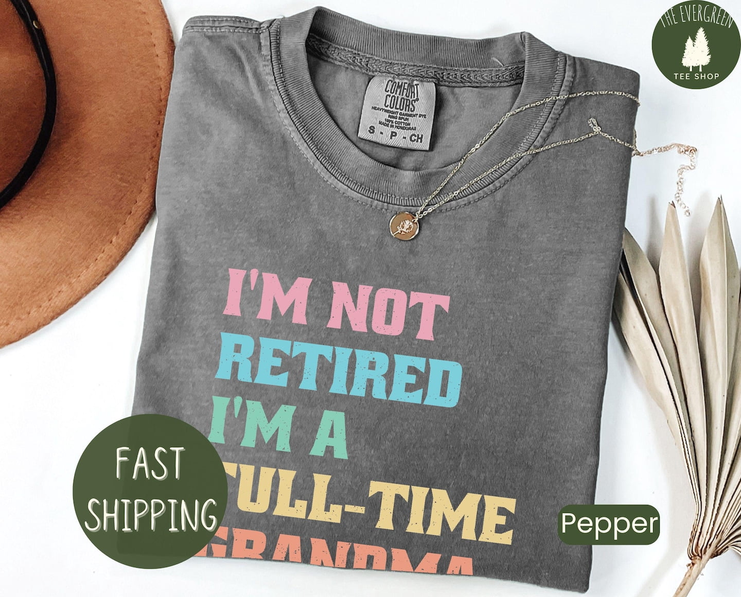 Retired Grandma Full Time Grandmother Gift T-Shirt - Walmart.com