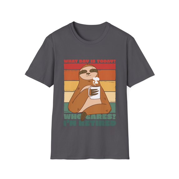 Retired Grandparent Sloth Sarcastic Graphic TShirts and More