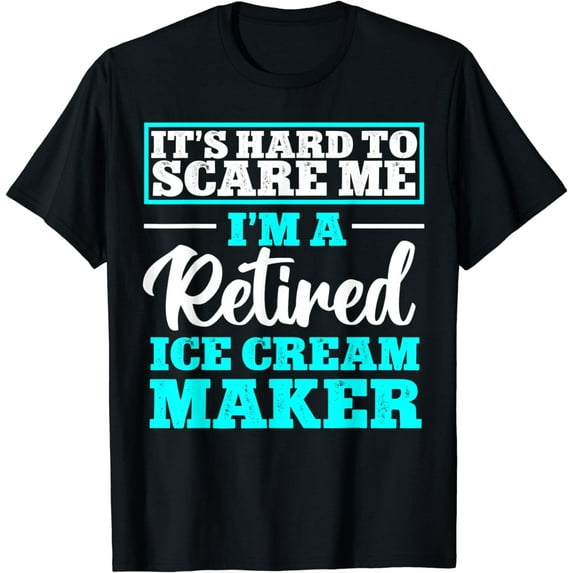 Retired Ice Cream Maker Retirement Pensioner Pension Retiree T-Shirt