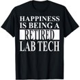 Retired Lab Tech Technicians Trendy Graphic Tee Shirt for Men and Women ...