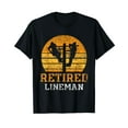 thumbnail image 1 of Retired Lineman Powerline Linework Lineworkers Lineworker T-Shirt, 1 of 5