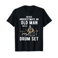 thumbnail image 1 of Retired Man Old Drummer Drums T-Shirt, 1 of 5