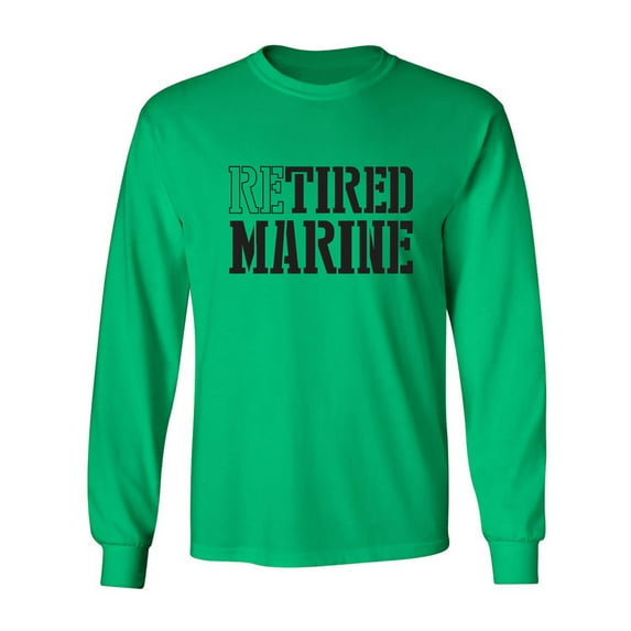 Retired Marine Adult Long Sleeve T-shirt