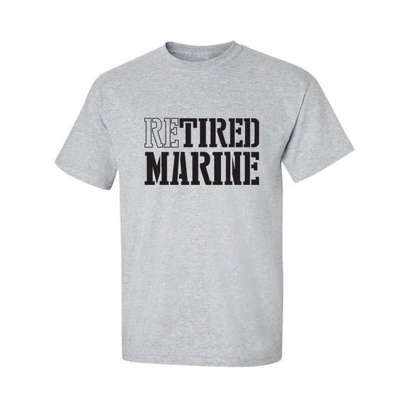 Retired Marine Adult Short Sleeve T-shirt