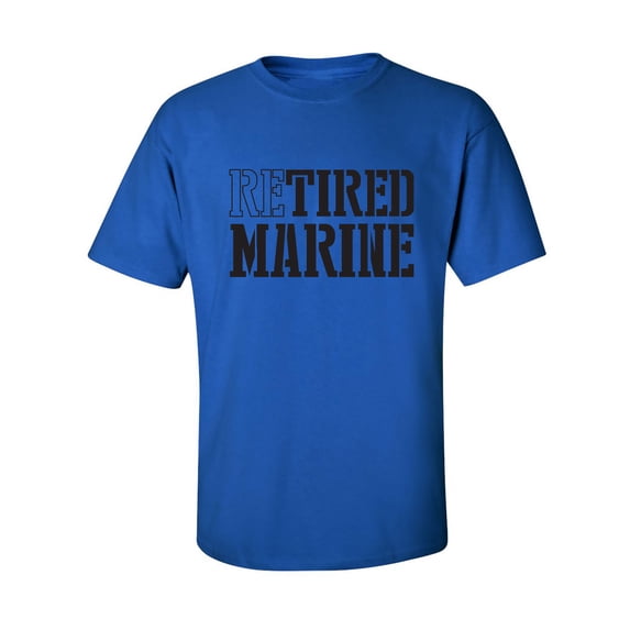 Retired Marine Adult Short Sleeve T-shirt