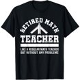thumbnail image 1 of Retired Math Teacher T-Shirt Funny Retirement Gift Problems T-Shirt, 1 of 4