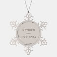thumbnail image 1 of Retired Nanny Est. 2024 Snowflake Ornament Christmas Decor Gift, 1 of 3