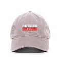 thumbnail image 1 of Retired Not Expired Baseball Cap Embroidered Cotton Adjustable Dad Hat Light Grey, 1 of 1