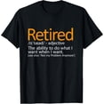 thumbnail image 1 of Retired Not My Problem Anymore Retired Definition T-ShirtMen and women, Black T-shirt, size: Extra large S-4XL, 1 of 4