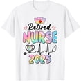 thumbnail image 1 of Retired Nurse 2025 Retirement Nurse est 2025 Nursing Tie Dye T-Shirt, 1 of 4