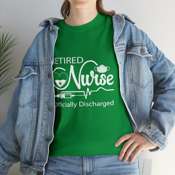 Retired Nurse Officially Discharged Retirement Party T-Shirt