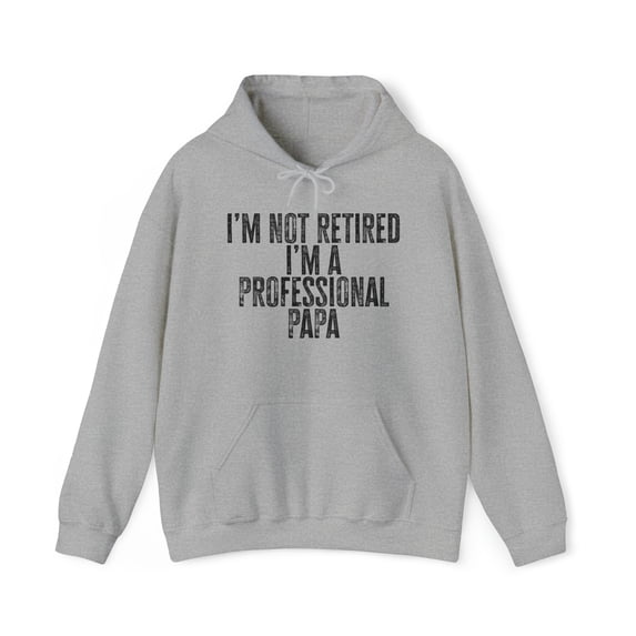 Retired Papa Retirement Grandpa Fathers Day Hoodie, Gifts Hooded Sweatshirt