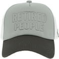 thumbnail image 1 of Pavilion Gift Company - Retired People - Adjustable Light Gray Neoprene Mesh Hat, 1 of 9