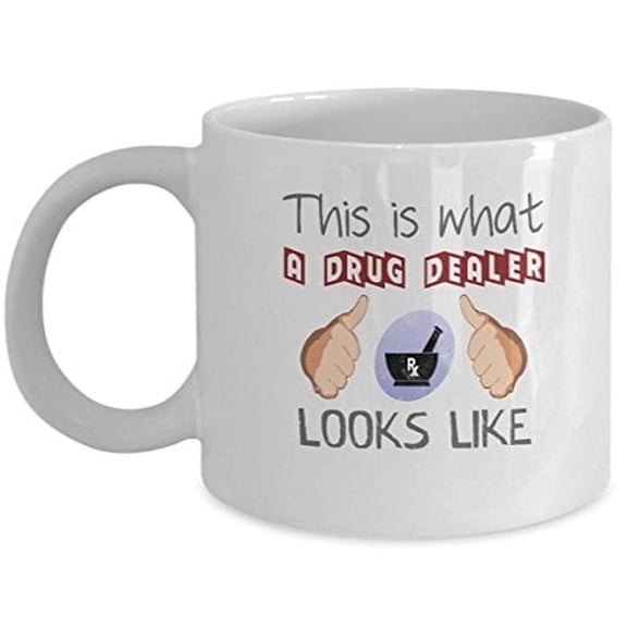 Retired Pharmacist 11 oz Coffee Mug - Gift for Drug Lovers White Ceramic