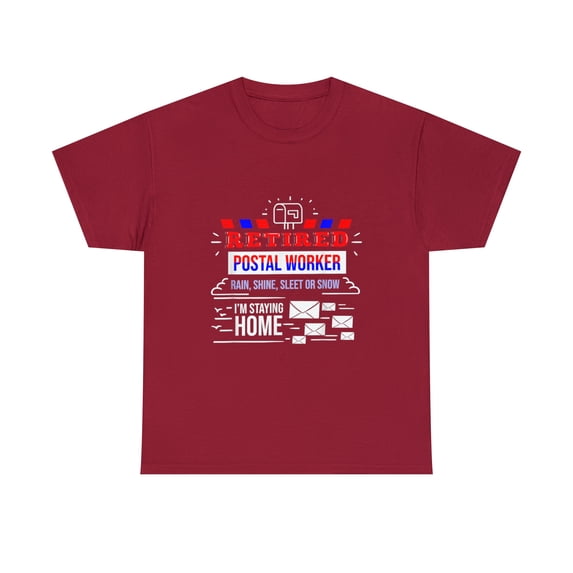 Retired Post Office Postal Worker Retirement Postman T-Shirt