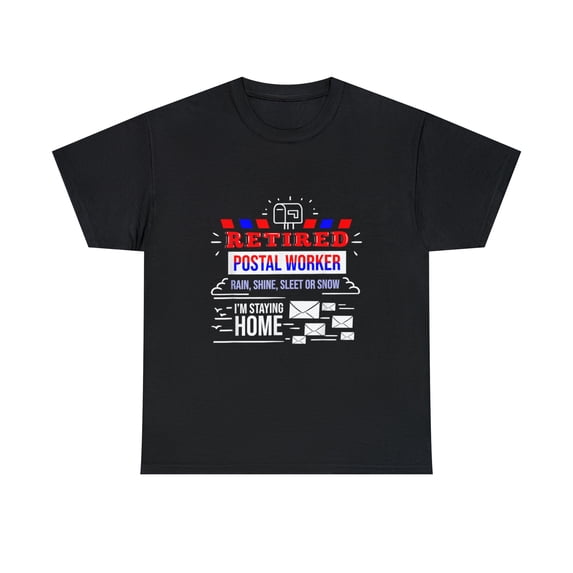 Retired Post Office Postal Worker Retirement Postman T-Shirt