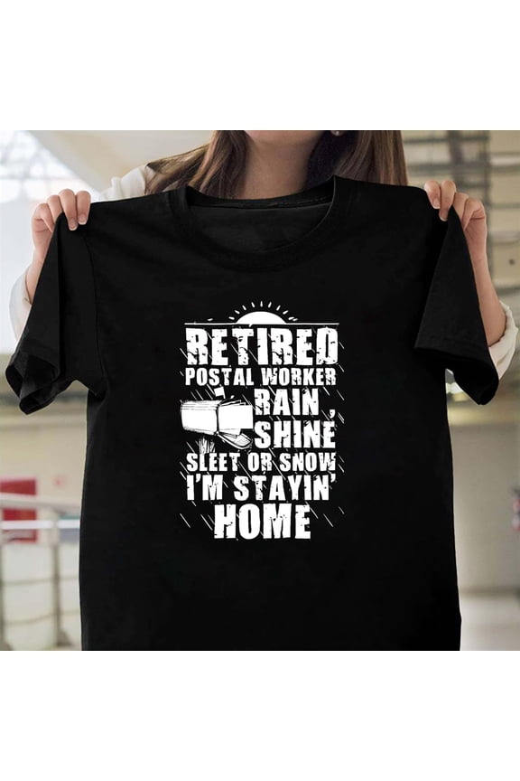 Retired Postal Worker Funny Post Office Mail Carrier, Retirement V60687, for Men and Women, up to Size 5XL