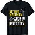 thumbnail image 1 of Retired Postal Worker Mailman Postman Post Office Gift T-Shirt, 1 of 4