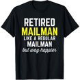 thumbnail image 1 of Retired Postal Worker Mailman Postman Post Office Gift T-Shirt, 1 of 4