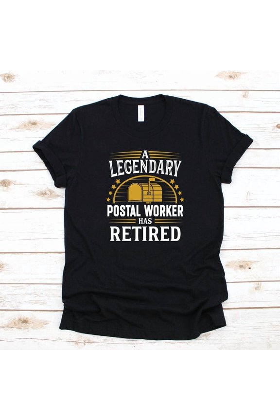 Retired Postal Worker Post Office Retirement Mailman Graphic T Shirt,for unisex up to size 5XL