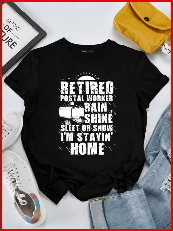 Retired Postal Worker USPS Mail Carrier Letter Delivery Box Unisex T-Shirt V60687, S-5XL