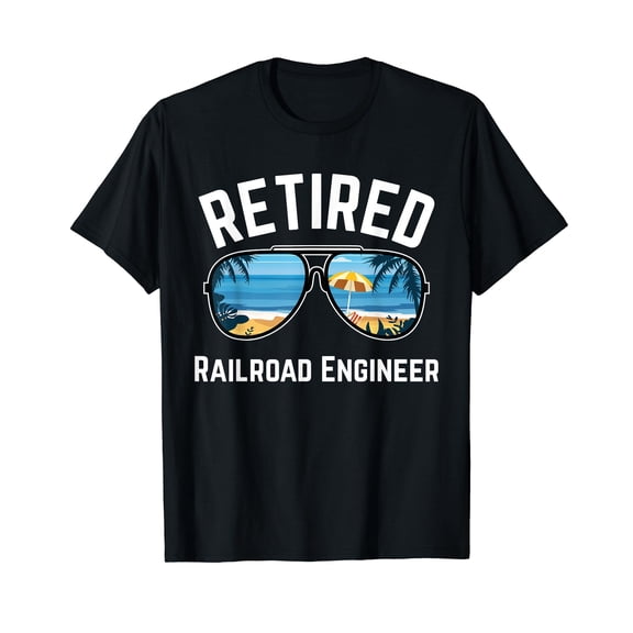Retired Railroad Engineer Retirement for Men and Women T-Shirt