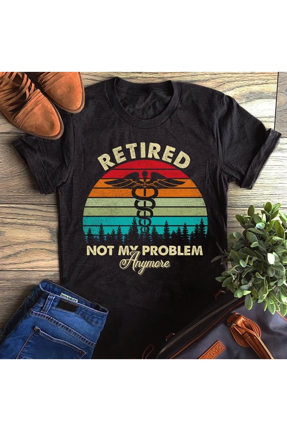Retired Retro Vintage Nurse Medical T-Shirt