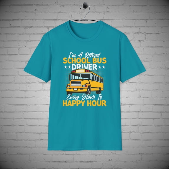 Retired School Bus Driver t-shirt, Bus driver retirement gift