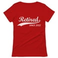 thumbnail image 1 of Retired Since 2022 Shirt Funny Retirement Gift Women T-Shirt X-Large Red, 1 of 5