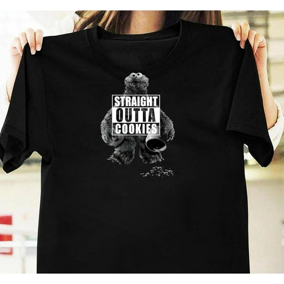 Retired Store Cookies Monster Shirts Straight Outta Cookies, Unisex, T-shirt, ANANDHIS