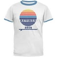 thumbnail image 1 of Retired Surf's Up Beach Bum 2019 Mens Ringer T Shirt White-Sky LG, 1 of 1