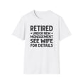 thumbnail image 1 of Retired T-Shirt, Retirement tee, Husband Retired, Retirement Gift, 1 of 1