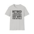 thumbnail image 1 of Retired T-Shirt, Retirement tee, Husband Retired, Retirement Gift, 1 of 1