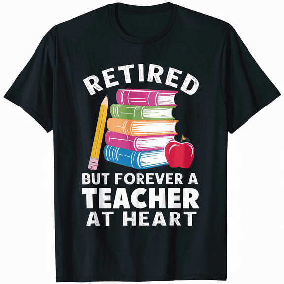 Retired Teacher Because Too Cool to Teach Funny Retirement T-Shirt