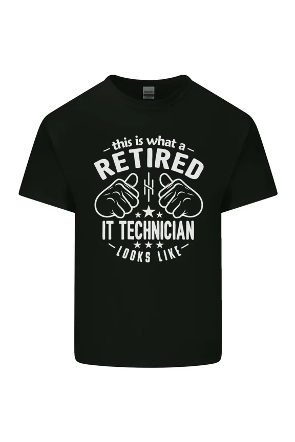 Retired Tech Professional Soft Breathable Cotton Short Sleeve Tee Shirt,for unisex up to 5XL