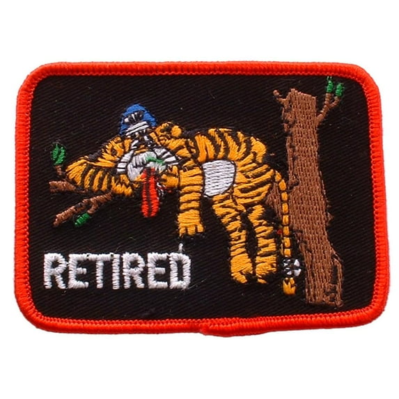 Retired Tiger Patch Black & Orange 3"