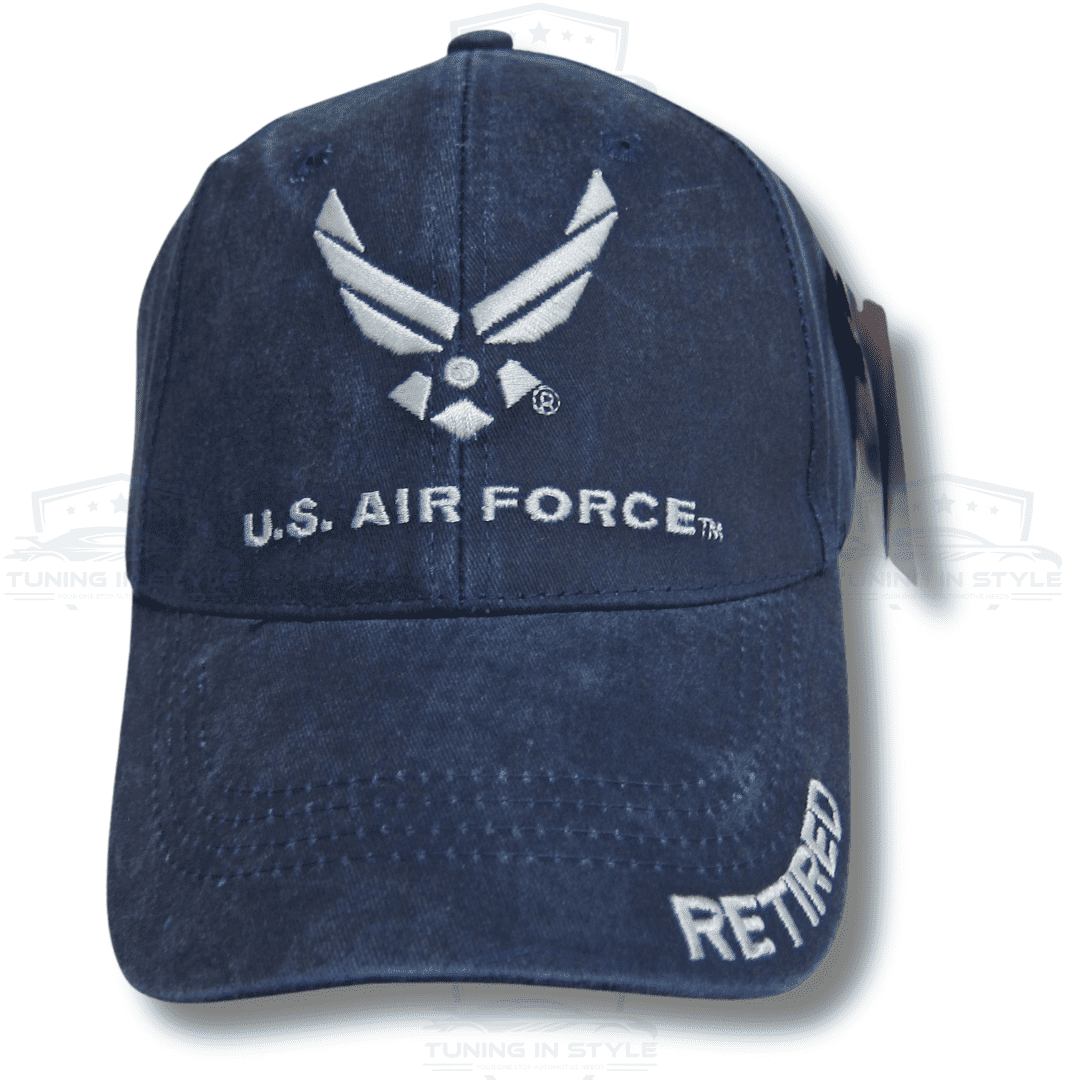 U.S. Air Force Retired Not Expired Baseball Cap - Navy Blue, Adjustable Velcro Strap