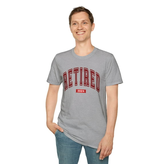 Retirement 2024, Gildan Unisex Softstyle TShirt, Retired Graphic Tee, S-3XL