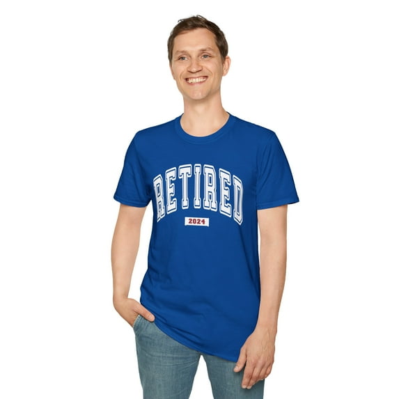 Retirement 2024, Gildan Unisex Softstyle TShirt, Retired Graphic Tee, S-3XL